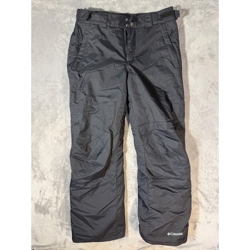 Columbia Omni-Tech Snow Pants Mens Medium Black Waterproof Insulated Ski Pants